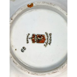 Dos Ceniceros de Porcelana Bavaria con Diseños Florales - imagen 5