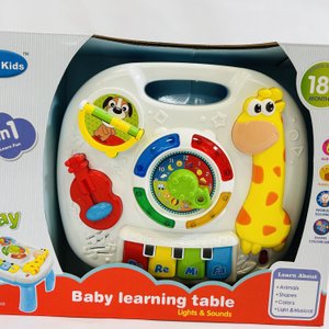 Mesa de Aprendizaje Didáctica 2 en 1 Tot Kids con Juego de Apilar Círculos - imagen 4