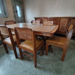 Mesa de Comedor de Madera con 6 Sillas Estilo Clásico - imagen 8