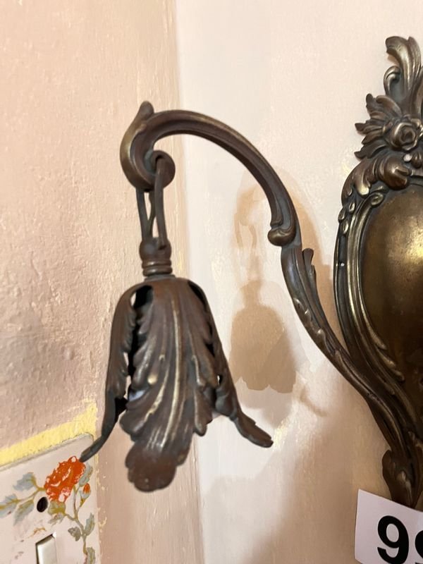 Bronce sconce con dos brazos - imagen 3