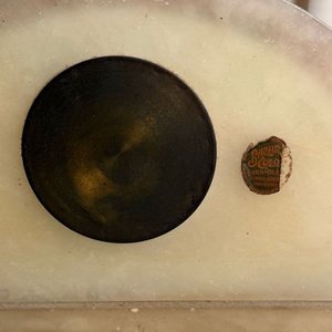 Reloj de Mesa Art Decó en Mármol y Bronce - imagen 5