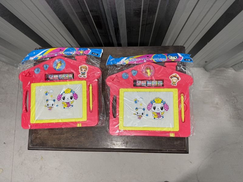 Set de 2 Pizarras Mágicas para Dibujar y Borrar con Forma de Casita