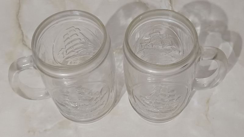 Jarras de Vidrio Hialino para Cerveza con Imagen de Fragatas - imagen 2