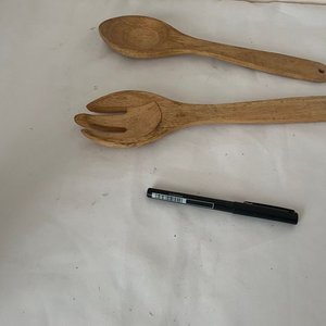 Par de Cubiertos de Madera para Ensalada, 30 cm - imagen 2