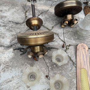 Lote de 3 Ventiladores de Techo Desarmados con Tulipias - imagen 6