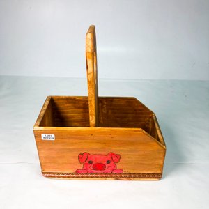 Matera de Madera con Diseño de Cerdo y Asa - imagen 2