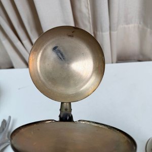 Set de Cafetera Italiana Antigua y Sartén con Agarraderas de Madera - imagen 8