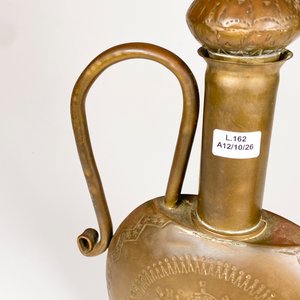 Cafetera Turca Antigua de Bronce Decorada, Altura 35 cm - imagen 6