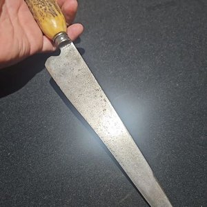 Cuchillo Antiguo Broqua y Scholberg Hoja 22 cm Cabo Asta - imagen 2