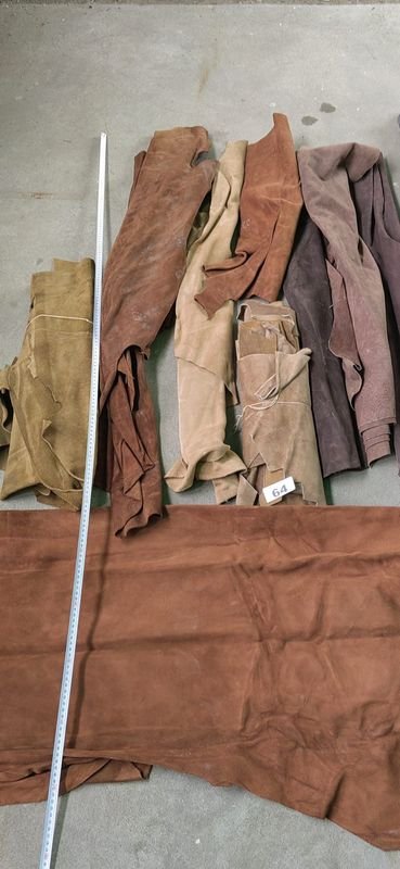 Lote de Cuero Napa en Varios Tonos Marrones y Azules