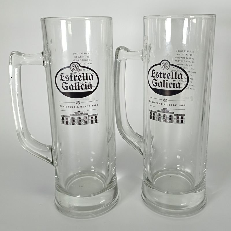 Jarras cerveceras con publicidad de Estrella Galicia - imagen 4