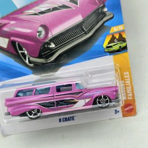 Hot Wheels 8 Crate Wagon Familiar 5/10 Rosa - imagen 2