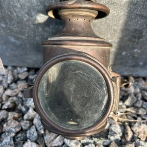 Farol Francés Antiguo L. Blériot París Bronce - imagen 1