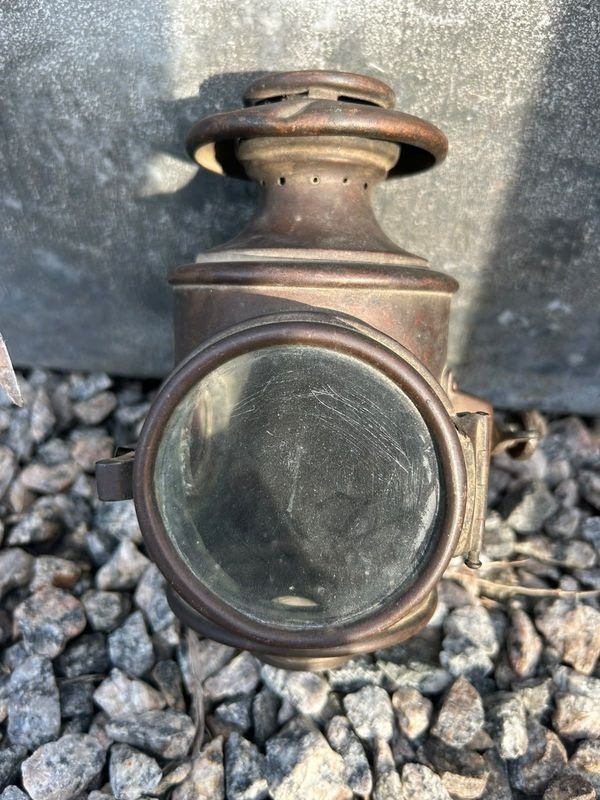 Farol Francés Antiguo L. Blériot París Bronce