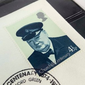 Primer Día de Gran Bretaña: Centenario de Winston Churchill (1974) - imagen 2