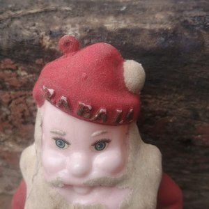 Figura Antigua de Papá Noel Zabala de Celulosa - imagen 2