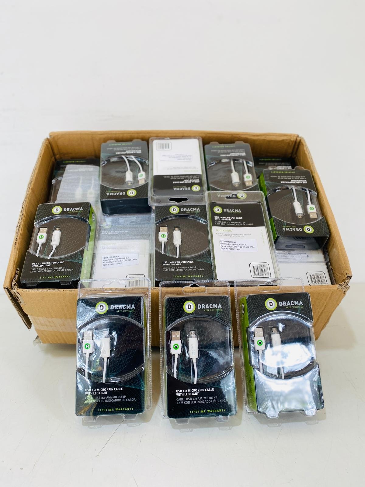 Item lote-x50-cables-usb-en-blister - Image 0