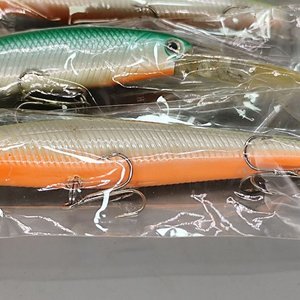 Lote de 3 Señuelos de Pesca Artificiales Tipo Minnow - imagen 2
