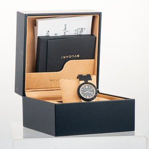 Reloj Bulgari Diagono 32mm Automático Oro 18k Caucho y Acero - imagen 4