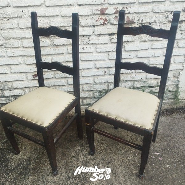 Dos sillas antiguas estilo provenzal - imagen 1