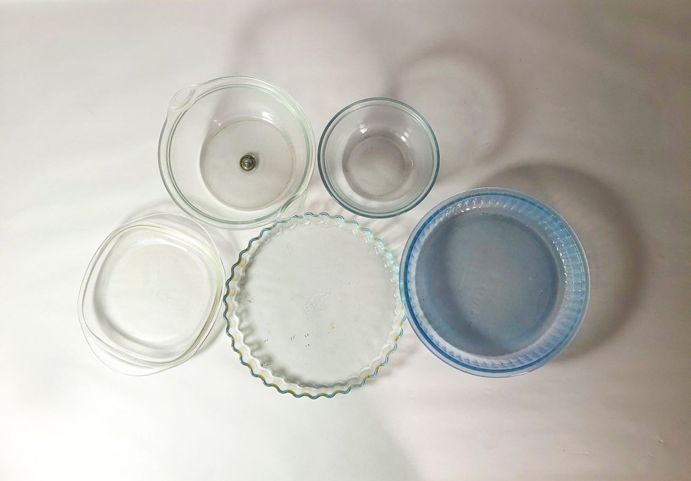 Set de 5 Piezas de Vidrio: Bowls y Fuentes para Repostería