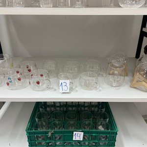 Set de 14 Tazas de Vidrio con Diseños y Adornos de Madera - imagen 3