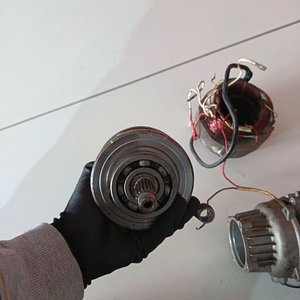 10264 c29 motor eléctrico a la vista y cigueñal moto cg 125 - imagen 4