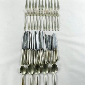 Set de 52 Cubiertos Alpaca Oso: Tenedores, Cuchillos y Cucharas Soperas - imagen 2