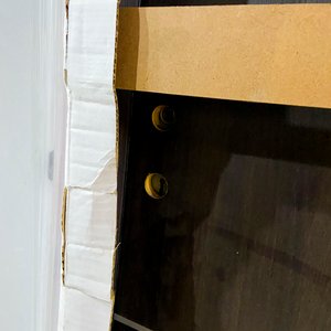 Una puerta interior mdf color marron con detalle 203 x 74 cm - imagen 4