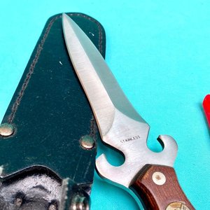 Cuchillo Daga de Bota "Combat Knife" Vintage Réplica clásica de época inspirada en el icónico diseño Western W77. - imagen 8