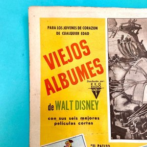 Afiche Publicitario "Viejos Álbumes de Walt Disney" Cinematográfico Antiguo 1930s - imagen 2
