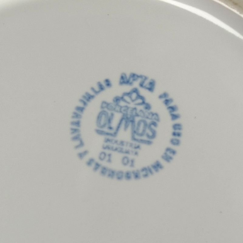 Platos de porcelana Olmos con publicidad La Casa Violeta - imagen 4