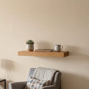 Estante Flotante Madera Pino Natural 40cm - imagen 3