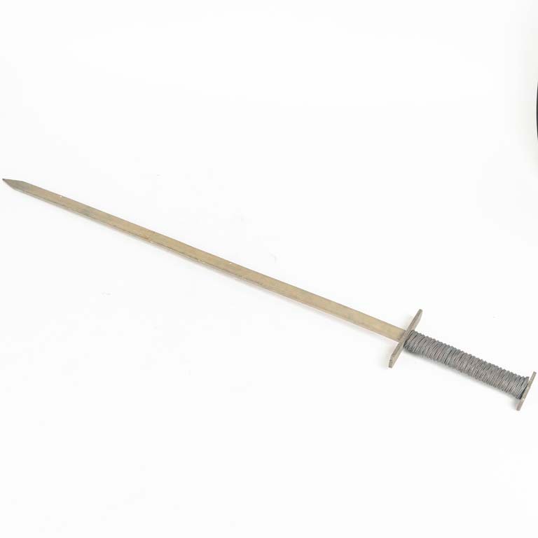 Espada Decorativa de Bronce con Empuñadura Encordada - 100 cm