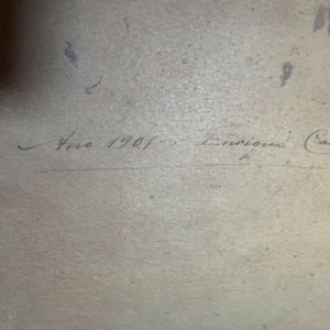 Óleo Retrato Femenino Firmado Enrique Carreza, 1901 - imagen 10