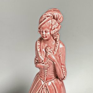 Figuras de Loza Rosa: Dama y Caballero Estilo Antiguo - imagen 4