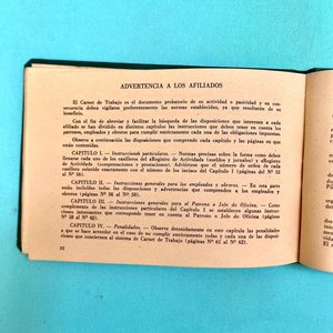 Carnet de Trabajo Antiguo Instituto de Jubilaciones y Pensiones Uruguay - imagen 4