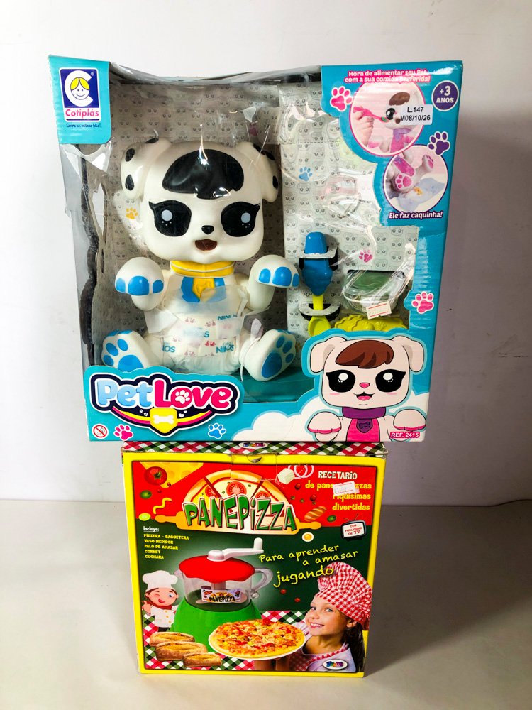 Juego Infantil "PetLove" Perrito con Accesorios y "PanePizza" para Aprender a Amasar