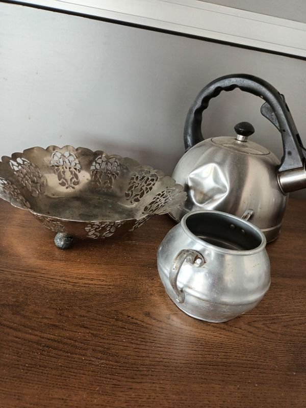 Juego de té antiguo en plata - imagen 2