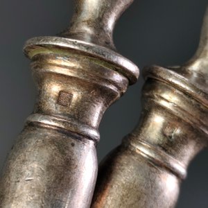 Par de Piezas de Servir "Scholberg" Antiguas de Plata - imagen 12