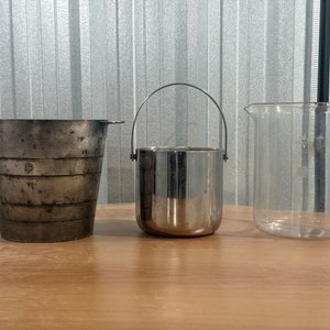 Lote de 3 Champañeras: Platina Canadiense, Acero Inoxidable y Acrílico - imagen 1