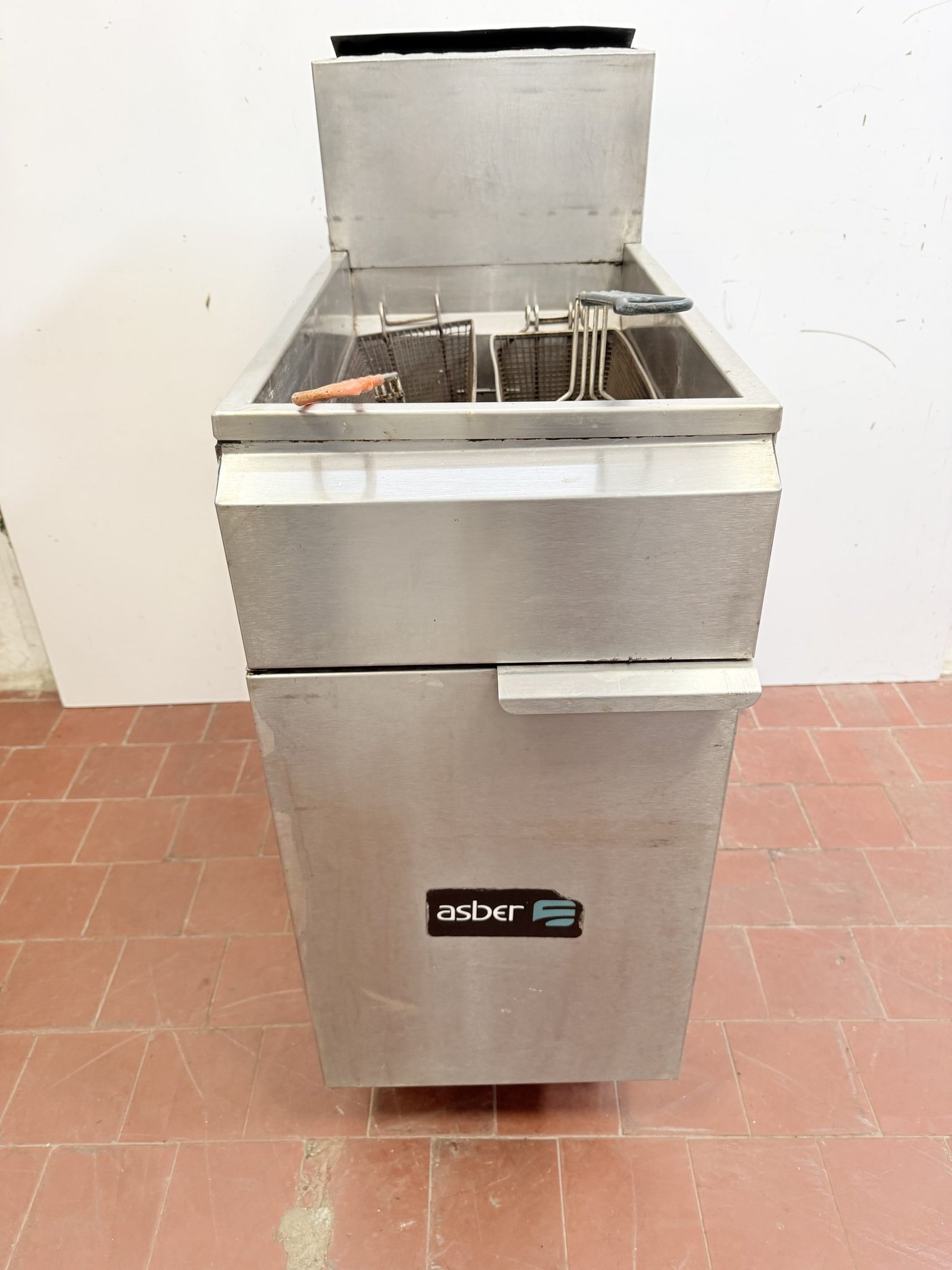 Fritador a Gas Asber Profesional de Acero Inoxidable