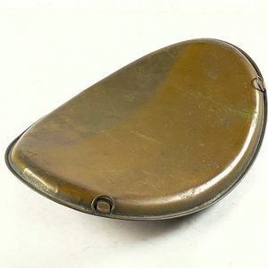 Antiguo Calentador de Agua de Bronce con Tapa y Asa - imagen 3