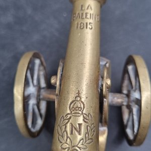 Cañón Decorativo Estilo Napoleónico en Bronce - imagen 5