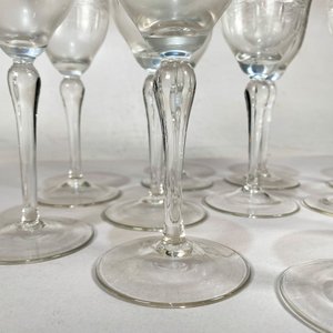 Doce Copas de Cristal Hialino Talladas - 17 cm - imagen 2