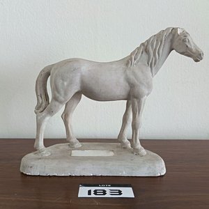 Escultura Ecuestre de Caballo Estilo Siglo XIX - Base Ovalada - imagen 1