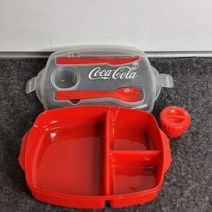 Lanchera Coca-Cola Roja con Cubiertos y Recipiente - imagen 5