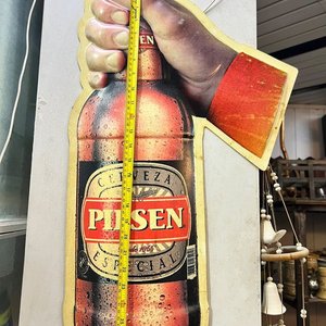 Cartel Publicitario Vintage Cerveza Pilsen Especial - Plástico Termoformado - imagen 5