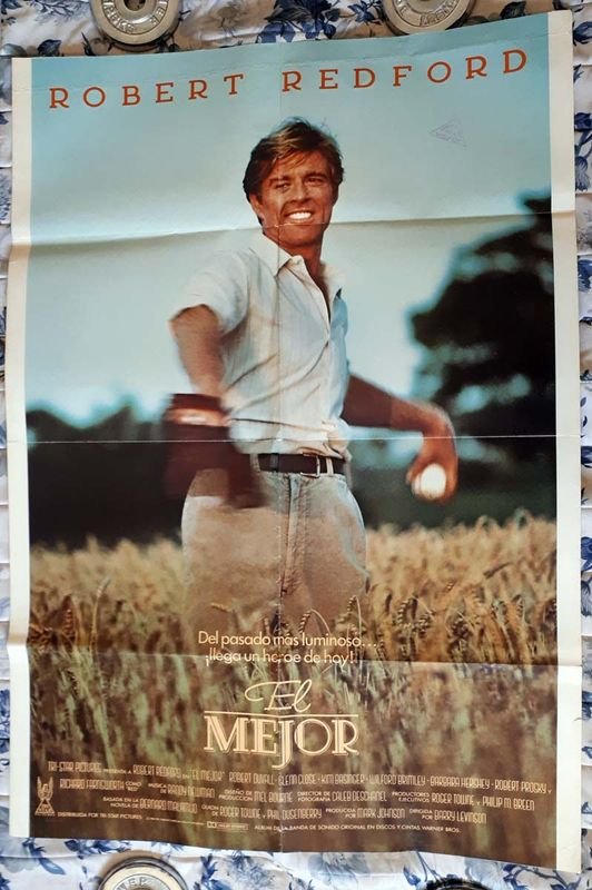 Poster Original "El Mejor" (The Natural) con Robert Redford - Año 1984
