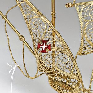Carabela de Filigrana de Bronce con Cruz de Malta - imagen 4